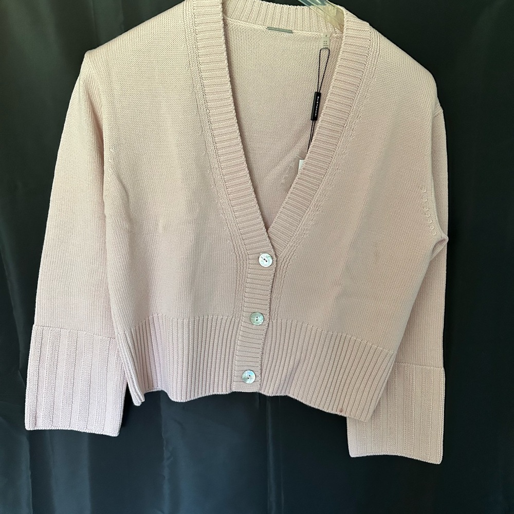 Elie Tahari Women's Pink cropped Sweater